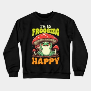 Frogging Happy Crewneck Sweatshirt